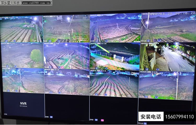 萍鄉(xiāng)市安源區(qū)城郊里善村種槙園日夜全彩監(jiān)控案例(圖3)