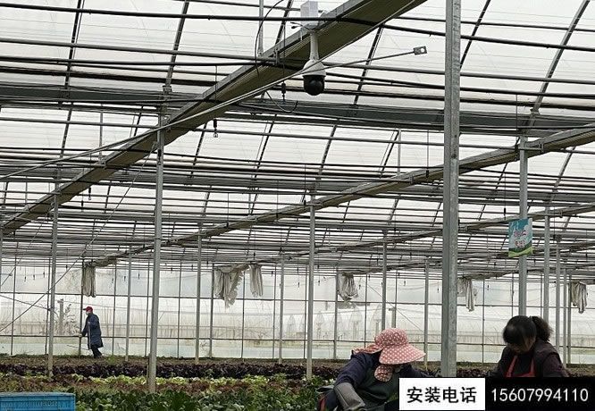 湘東某山莊蔬菜基地安防監(jiān)控、溫控系統(tǒng)施工安裝完工。(圖1)